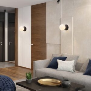 Round Glass Ball Wall Light - living room light