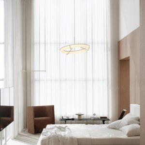 Suspended Sculptural Ring Pendant Light - Bedroom light