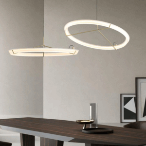 Vigga Suspended Sculptural Ring Pendant Light