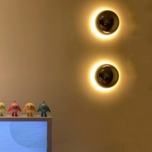 Button Round Wall Light - living room