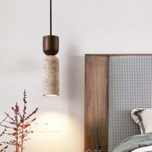 Caelun Stone Cylinder Pendant Light