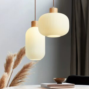 Durelle Ribbed Glass Pendant Light