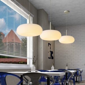Flattened Oval Pendant Light - restaurant light