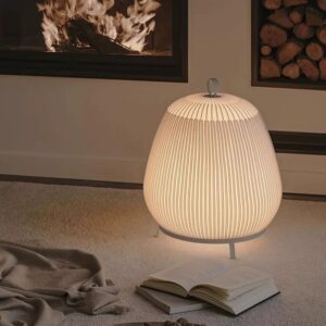 Hinnori Knitted Fabric Shade Floor Lamp