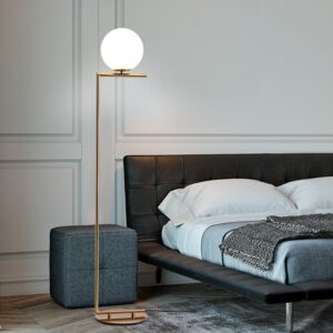 Offset Arm Floor Lamp - bedroom lamp