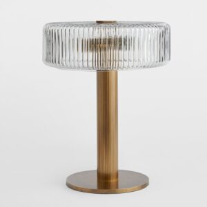 Ribbed Drum Table Lamp - living room lamp
