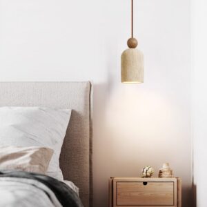 Stone Bell Pendant Light - bedroom light
