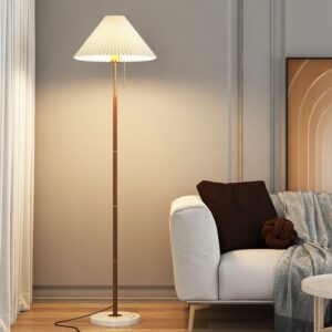 Tavira Pleated Cone Floor Lamp