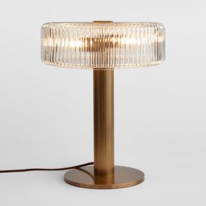 Veyric Ribbed Drum Table Lamp