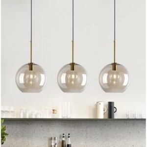 Orvex Brass Bubble Pendant Light - Living room