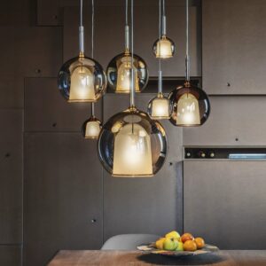 Suuprenno Glowing Water Droplets Pendant Light
