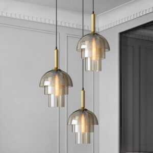 Thenvor Amber Mist Pendant Light