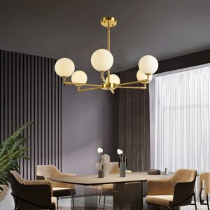 Zelvorn Brass Stellar Orbit Pendant Light