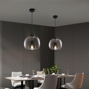 Glass Globe Bubble Pendant Light - cafe light