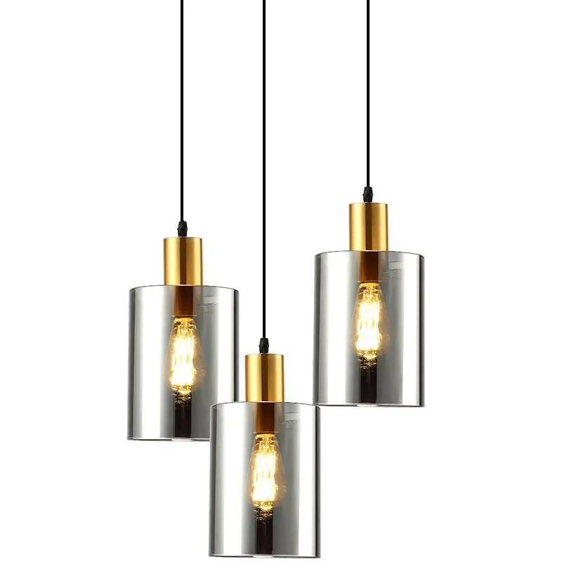 Albeina Modern Golden Glow Glass Pendant Light Albeina Modern Golden Glow Glass Pendant Light Champagne Gold Cylinder