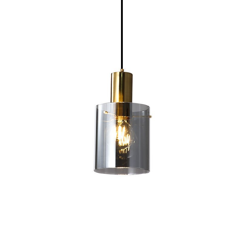 Albeina Modern Golden Glow Glass Pendant Light Albeina Modern Golden Glow Glass Pendant Light Champagne Gold Single