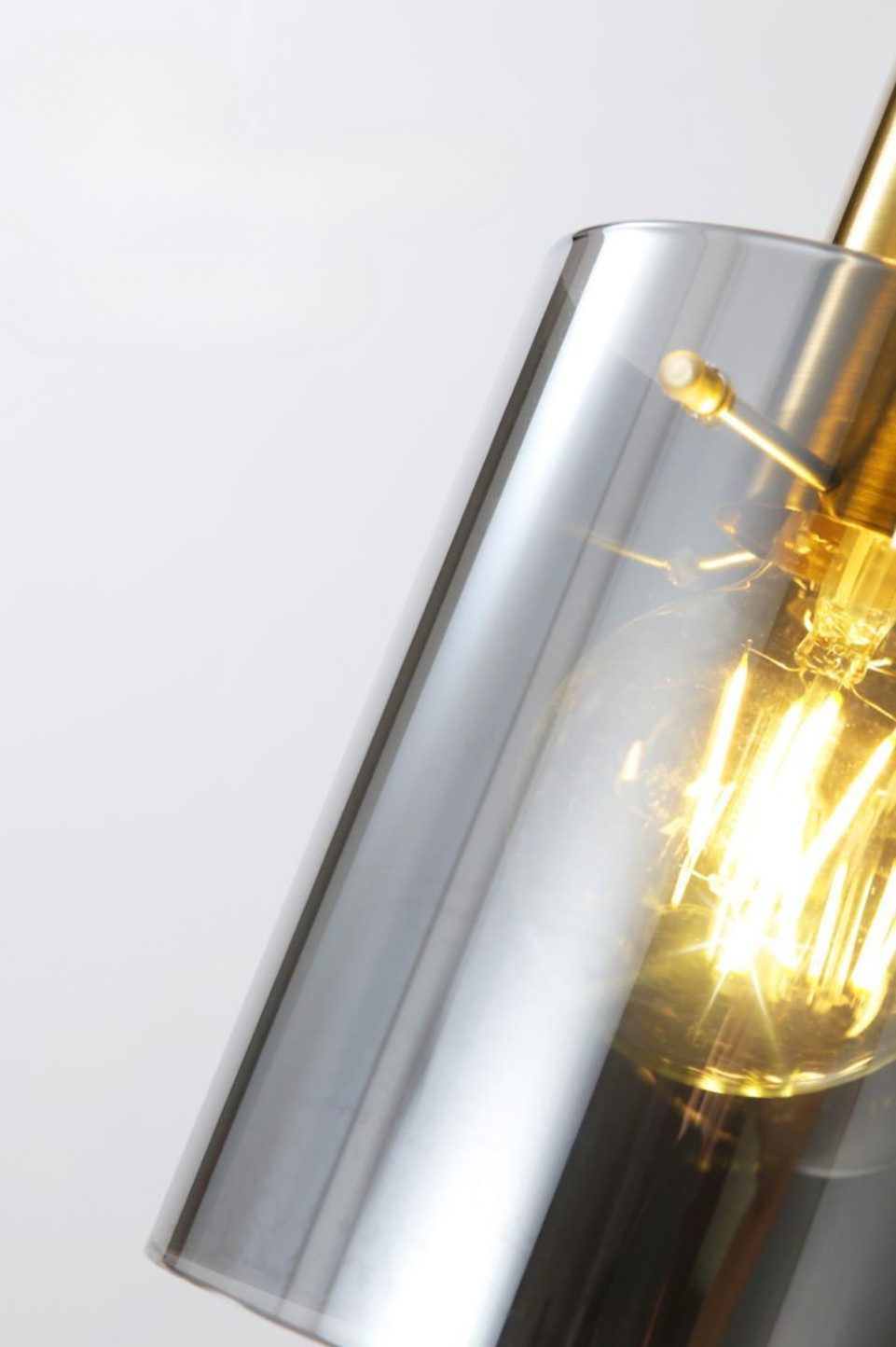 Albeina Modern Golden Glow Glass Pendant Light Albeina Modern Golden Glow Glass Pendant Light Cylinder Close Up
