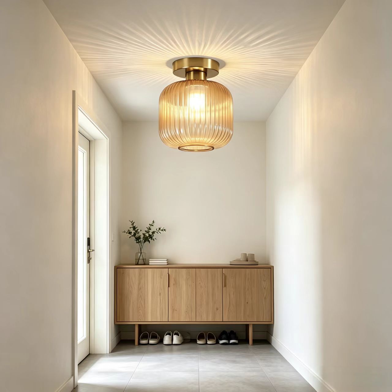 Asgeirja Modern Striped Lantern Glass Jar Ceiling Light Asgeirja Modern Striped Lantern Glass Jar Ceiling Light Entryway Bto