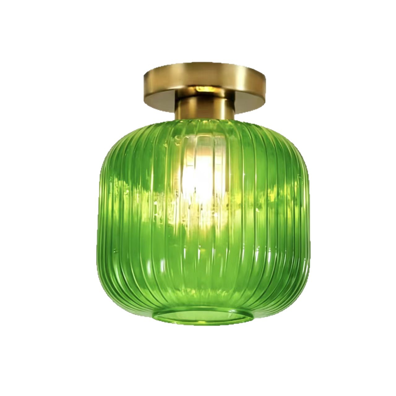 Asgeirja Modern Striped Lantern Glass Jar Ceiling Light Asgeirja Modern Striped Lantern Glass Jar Ceiling Light Green Ambient Lighting