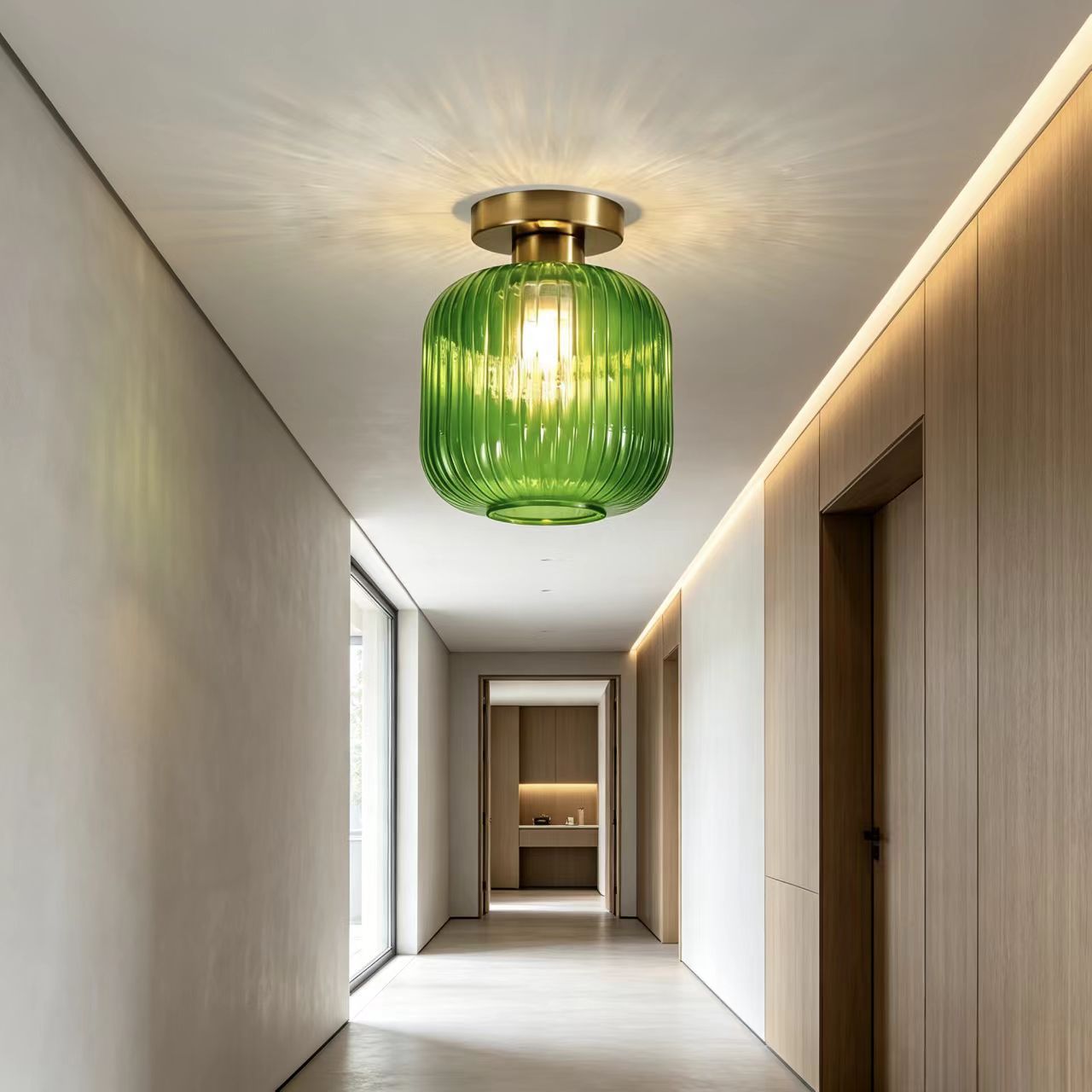 Asgeirja Modern Striped Lantern Glass Jar Ceiling Light Asgeirja Modern Striped Lantern Glass Jar Ceiling Light Hallway Condo