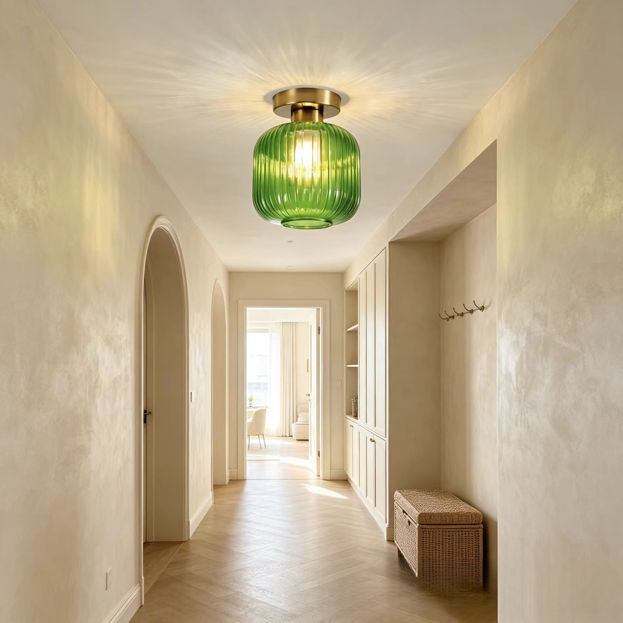 Asgeirja Modern Striped Lantern Glass Jar Ceiling Light Asgeirja Modern Striped Lantern Glass Jar Ceiling Light Hallway Landed House