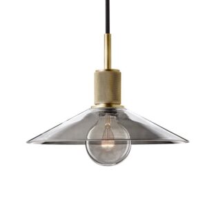 Home Celarko Modern Glass Shades Pendant Light Brushed Gold Metal