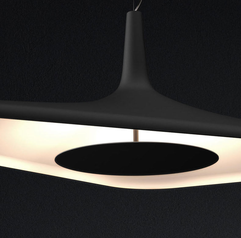 Doroukkar Modern Irregular Soaring Saucer Cloud Pendant Light Doroukkar Modern Irregular Soaring Saucer Cloud Pendant Light Close Up
