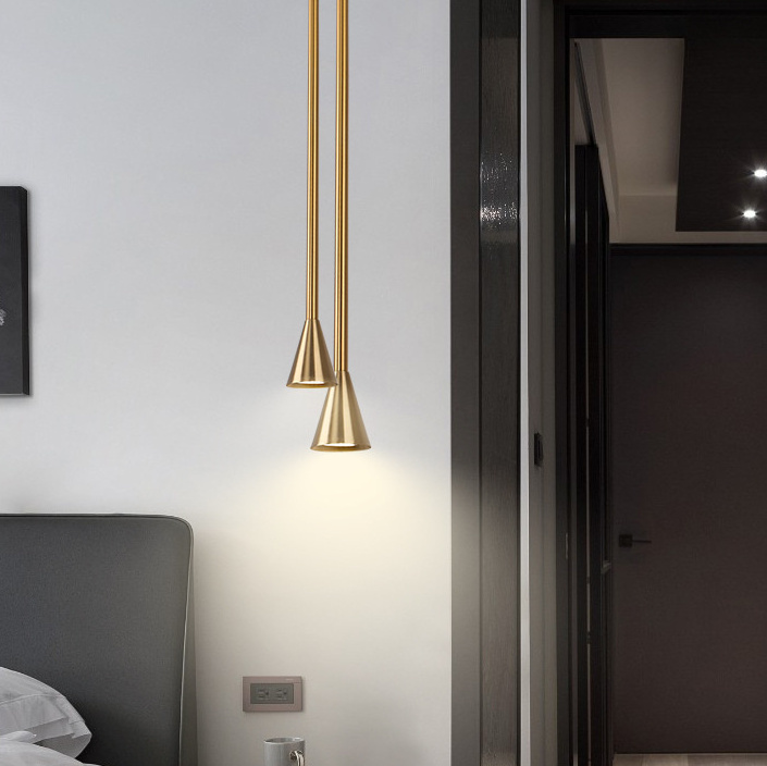 Edvaroon Minimalist Slender Cone Taper Pendant Light Edvaroon Minimalist Slender Cone Taper Pendant Light