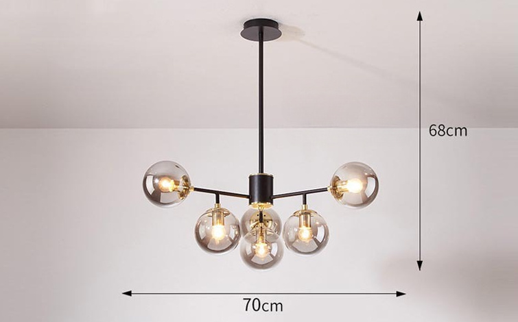 Egilna Modern Glass Molecular Glow Balls Pendant Light Egilna Modern Glass Molecular Glow Balls Pendant Light Dimensions