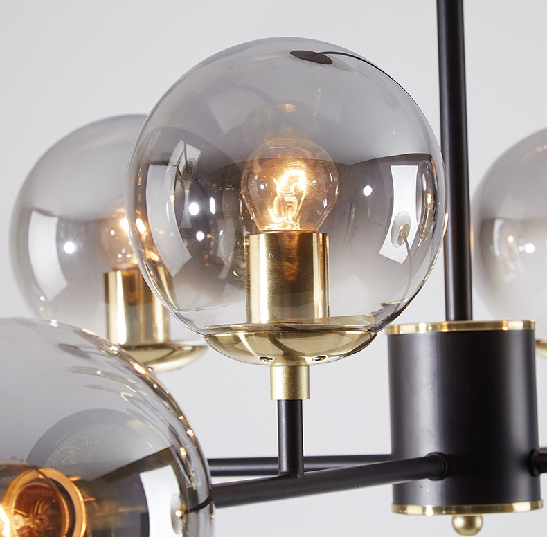 Egilna Modern Glass Molecular Glow Balls Pendant Light Egilna Modern Glass Molecular Glow Balls Pendant Light Gold Sphere