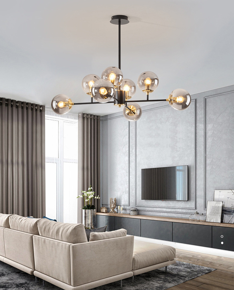 Egilna Modern Glass Molecular Glow Balls Pendant Light Egilna Modern Glass Molecular Glow Balls Pendant Light Living Room Apartment