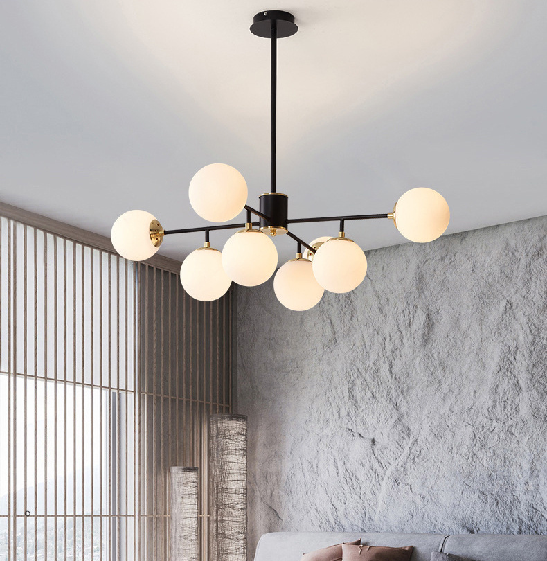 Egilna Modern Glass Molecular Glow Balls Pendant Light Egilna Modern Glass Molecular Glow Balls Pendant Light Living Room Condo