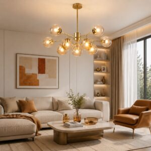 Home Egilna Modern Glass Molecular Glow Balls Pendant Light Living Room Hdb