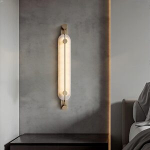 Home Ekorhar Modern Marble Oval Sheet Wall Light