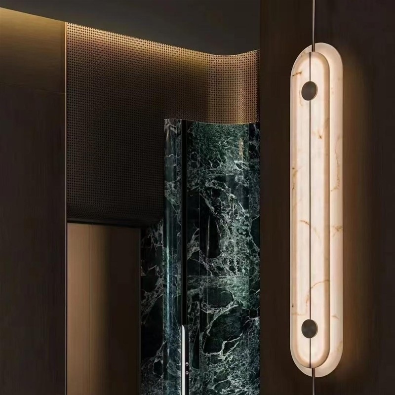Ekorhar Modern Marble Oval Sheet Wall Light Ekorhar Modern Marble Oval Sheet Wall Light Bathroom
