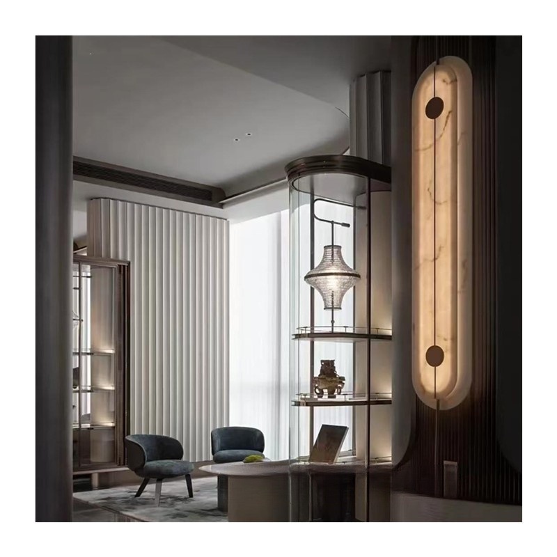 Ekorhar Modern Marble Oval Sheet Wall Light Ekorhar Modern Marble Oval Sheet Wall Light Showroom