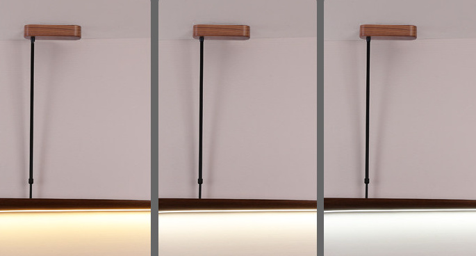 Faylinra Minimalist Sleek Wing Wooden Linear Pendant Light Faylinra Minimalist Sleek Wing Wooden Linear Pendant Light Dimmable