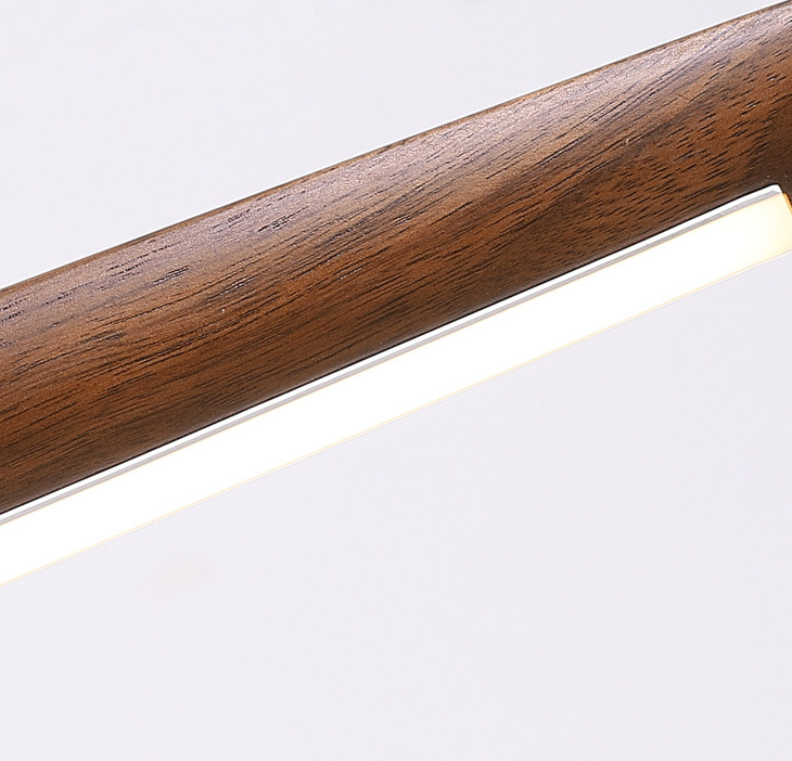 Faylinra Minimalist Sleek Wing Wooden Linear Pendant Light Faylinra Minimalist Sleek Wing Wooden Linear Pendant Light Wood Led