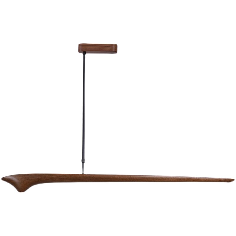 Faylinra Minimalist Sleek Wing Wooden Linear Pendant Light Faylinra Minimalist Sleek Wing Wooden Linear Pendant Light Wood