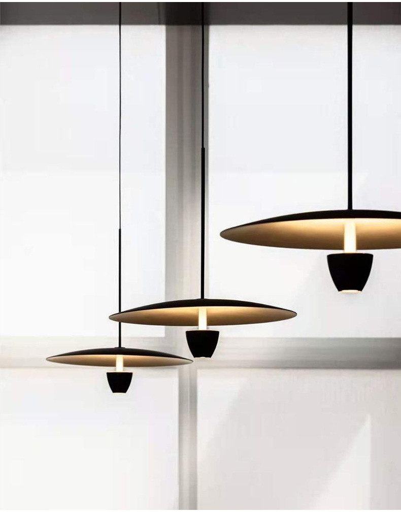 Flemmingro Modern Flying Saucer Disk Pendant Light Flemmingro Modern Flying Saucer Disk Pendant Light Black All Variants