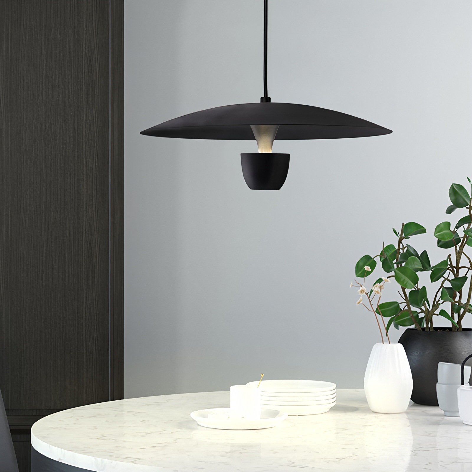 Flemmingro Modern Flying Saucer Disk Pendant Light Flemmingro Modern Flying Saucer Disk Pendant Light Dining Table Condo