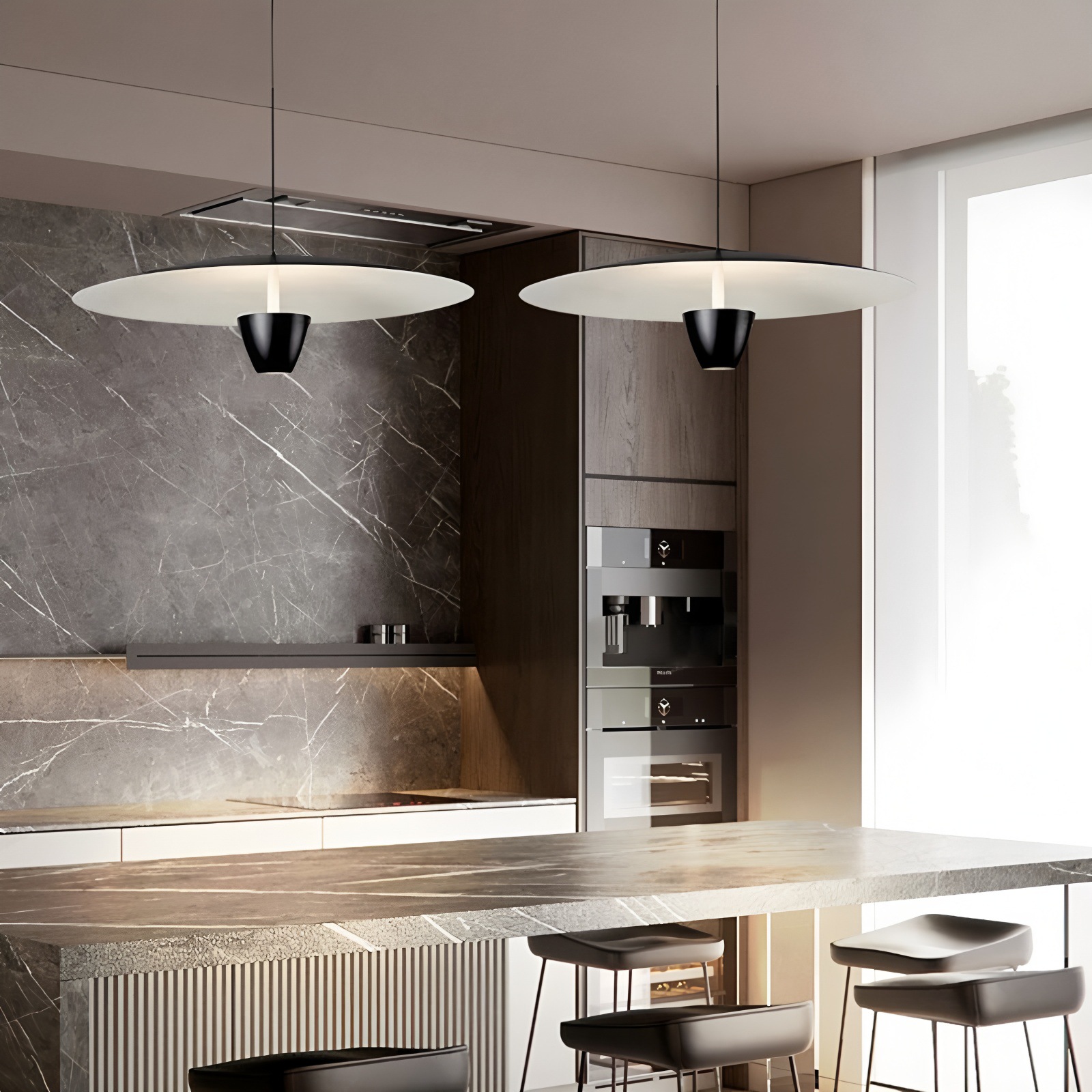 Flemmingro Modern Flying Saucer Disk Pendant Light Flemmingro Modern Flying Saucer Disk Pendant Light Kitchen Island Hdb