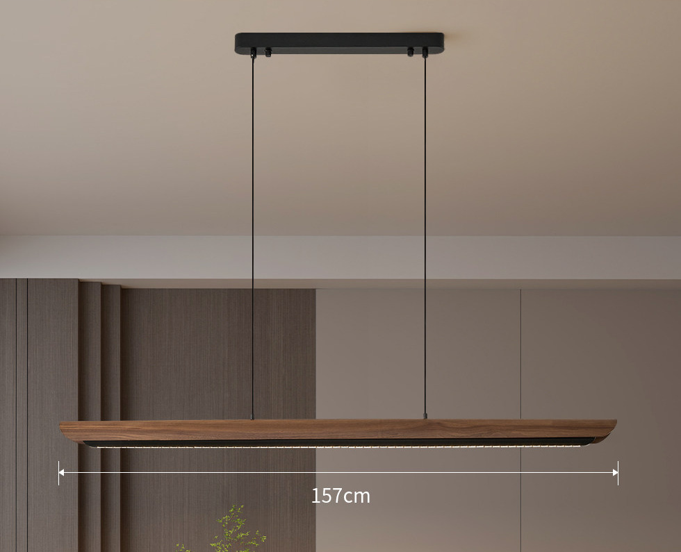 Flunnipin Minimalist Wooden Linear Bar Pendant Light Flunnipin Minimalist Wooden Linear Bar Pendant Light Dimensions