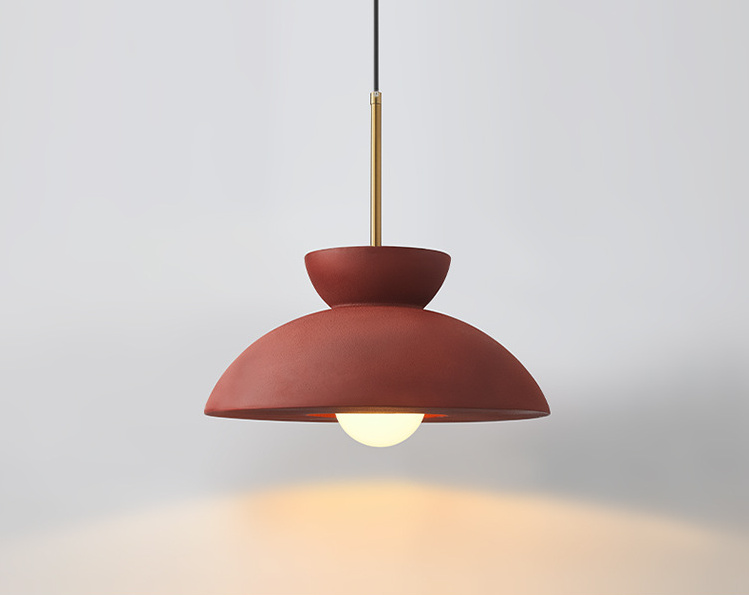 Friskolme Scandinavian Floating Halo Pendant Light Friskolme Scandinavian Floating Halo Pendant Light Red
