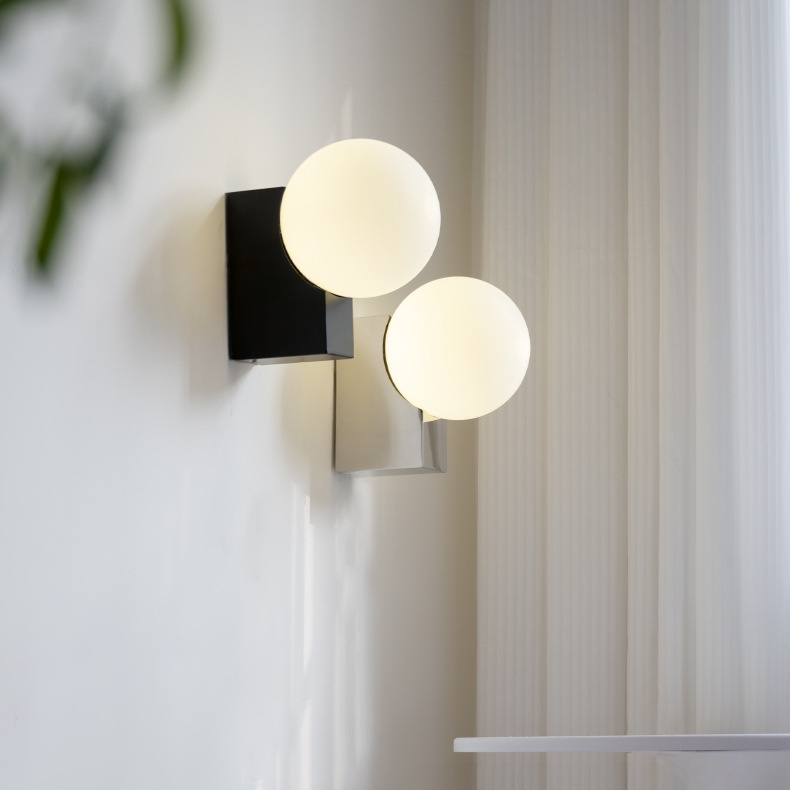 Gregersia Modern Lunar Glow Ball Globe Wall Light Gregersia Modern Lunar Glow Ball Globe Wall Light Chrome