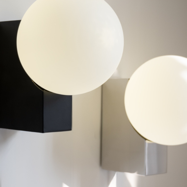 Gregersia Modern Lunar Glow Ball Globe Wall Light Gregersia Modern Lunar Glow Ball Globe Wall Light Chrome Sphere