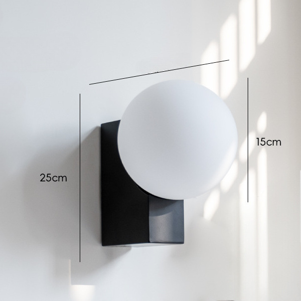Gregersia Modern Lunar Glow Ball Globe Wall Light Gregersia Modern Lunar Glow Ball Globe Wall Light Dimensions