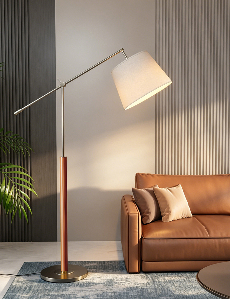 Grelinar Minimalist Dual Axis Beam Floor Lamp Grelinar Minimalist Dual Axis Beam Floor Lamp Living Room Natural Wood