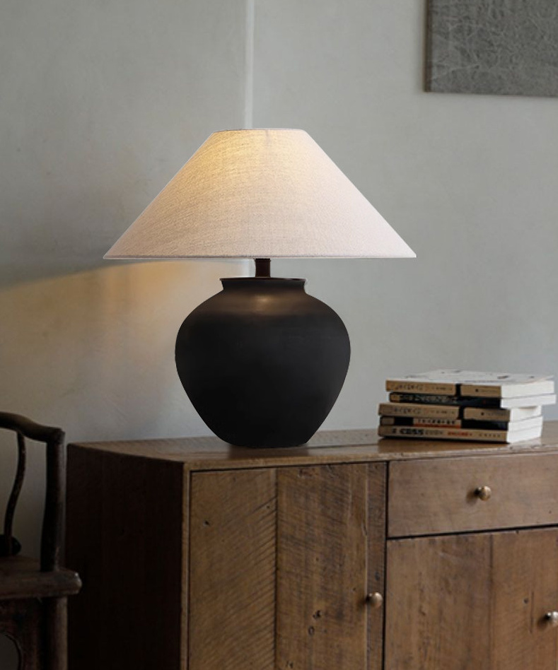Gustavsberg Wabi-Sabi Ceramic Vase Table Lamp Gustavsberg Wabi Sabi Ceramic Vase Table Lamp Living Room Apartment