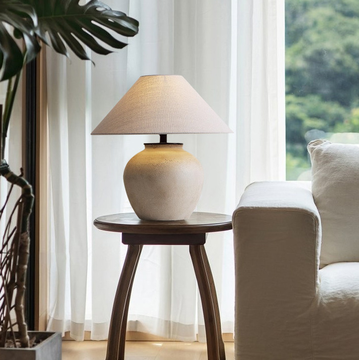 Gustavsberg Wabi-Sabi Ceramic Vase Table Lamp Gustavsberg Wabi Sabi Ceramic Vase Table Lamp Living Room Landed House